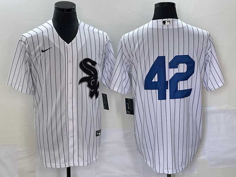 Men%27s Chicago White Sox #42 Jackie Robinson Black Cool Base Stitched Jersey->chicago white sox->MLB Jersey